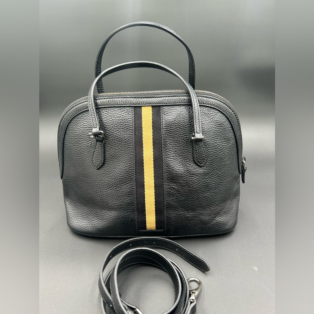 GUCCI Leather 2Way Bag Black